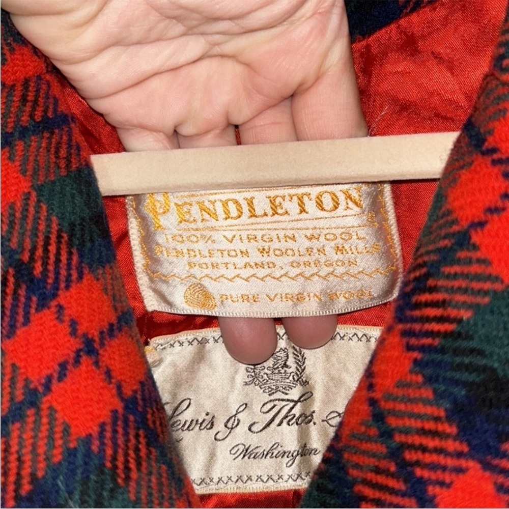 Pendleton Plaid Virgin Wool Coat - image 4